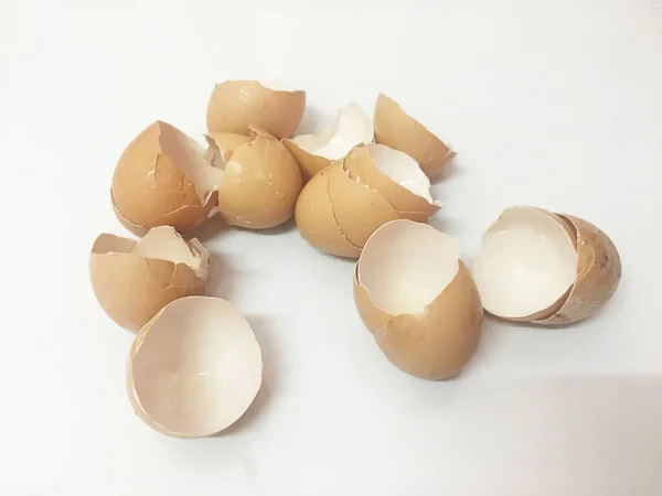 Fondo Cáscara Huevo Roto Huevos Pollo Agrietados Concepto Cáscara —  Fotos de Stock