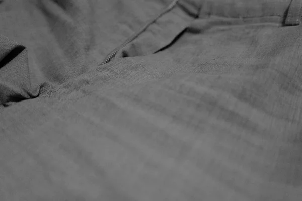 Κοντινό Φερμουάρ Λινό Παντελόνι — Φωτογραφία Αρχείου
