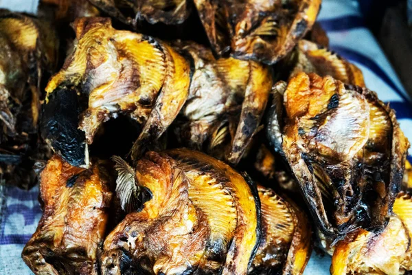 Sušené Ryby Jsou Asijskou Metodou Konzervace Potravin — Stock fotografie