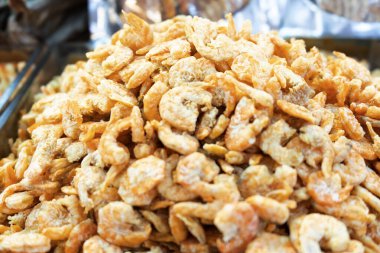 Tayland 'da kurutulmuş karides..