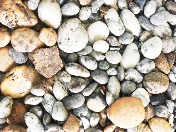 Natürliche Kieselsteine Tapeten Kugelförmige Flusskiesel — Stockfoto
