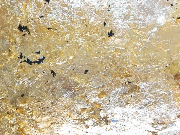 Χρυσό Φόντο Υφή Από Απορρίματα Φύλλων Αλουμινίου — Φωτογραφία Αρχείου