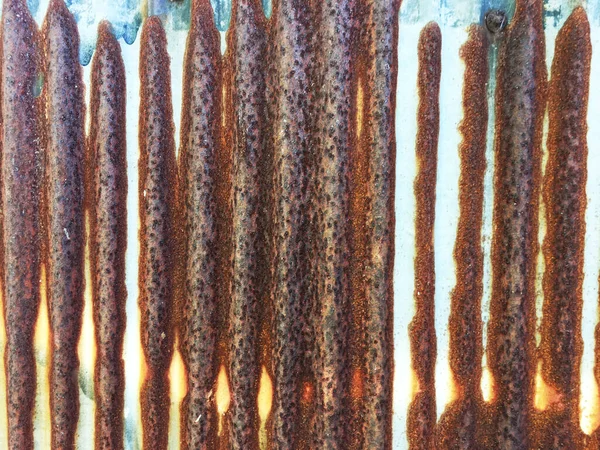 Viejo Oxidado Galvanizado Acanalado Revestimiento Hierro Textura Vintage Fondo — Foto de Stock
