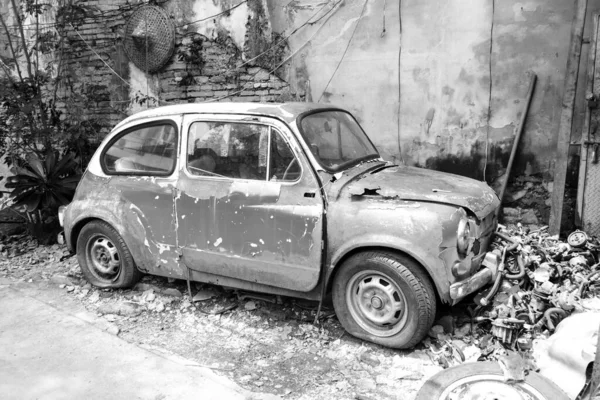 Старые Автомобили Стилем Киноэффектов — стоковое фото