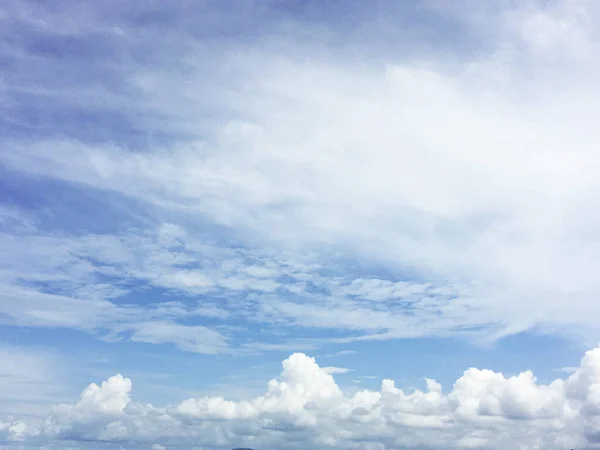 Nuvem Céu Azul Tempo Natureza — Fotografia de Stock