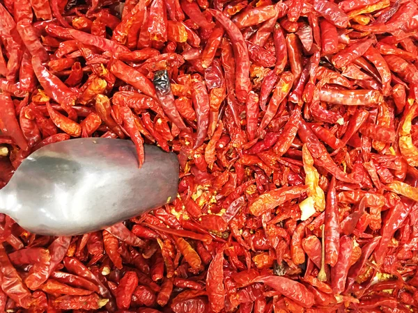 Chili Rojo Seco Chile Pimienta Cayena —  Fotos de Stock