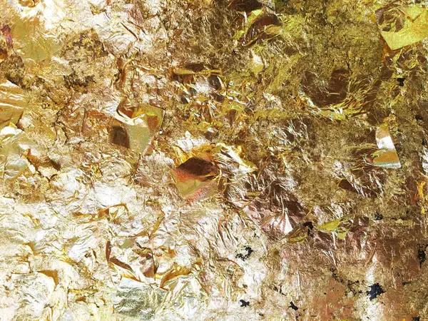 Χρυσό Φόντο Υφή Από Απορρίματα Φύλλων Αλουμινίου — Φωτογραφία Αρχείου
