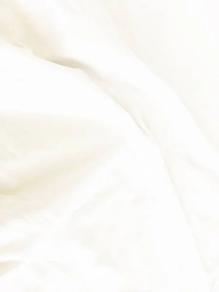 Vit Kudde Sängen Och Med Wrinkle Stökigt Filt Sovrum Från — Stockfoto