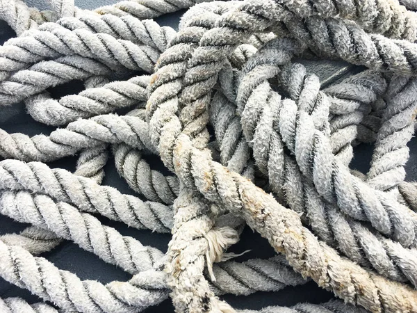 Port Rope Mooring Rope Rope Fastening Ships Cargo — Stock Photo, Image