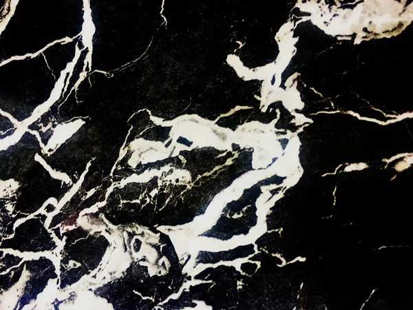 Abstract Natural Marble Black White Black Marble Patterned Texture Background — Stock Photo, Image