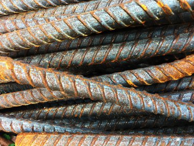 İnşaat alanında inşaat geçmişi olan beton takviyesi için çelik çubuk..