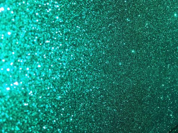 Зеленый Боке Размывается Ночью Фоне Рождественского Света — стоковое фото