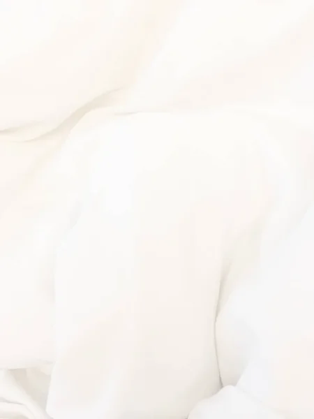 Білий Подушку Ліжко Зморшок Безладним Ковдру Спальні Спати Довгий Зимові — стокове фото