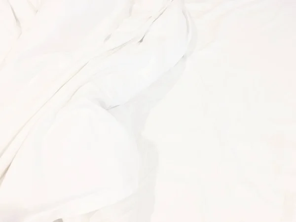 Κουβέρτα Στο Κρεβάτι Του Ξενοδοχείου Φως Του Ήλιου Στην Κουβέρτα — Φωτογραφία Αρχείου