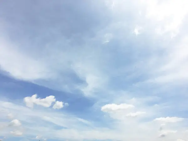 Beautiful Blue White Grey Morning Sky Background — Stock Photo, Image