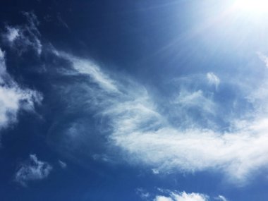 Metin için havada mavi zemin.