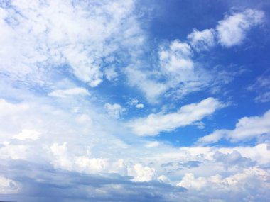 Metin için havada mavi zemin.