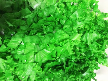 Taze marul yaprakları, kapatın..