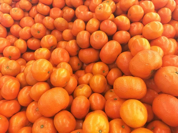 Dużo Świeżych Mandarynek Tekstury Pomarańczy — Zdjęcie stockowe
