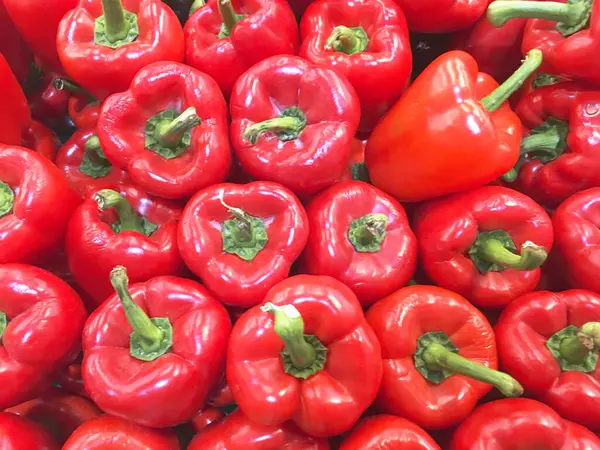 Peperoncino Rosso Contenitore Verde — Foto Stock