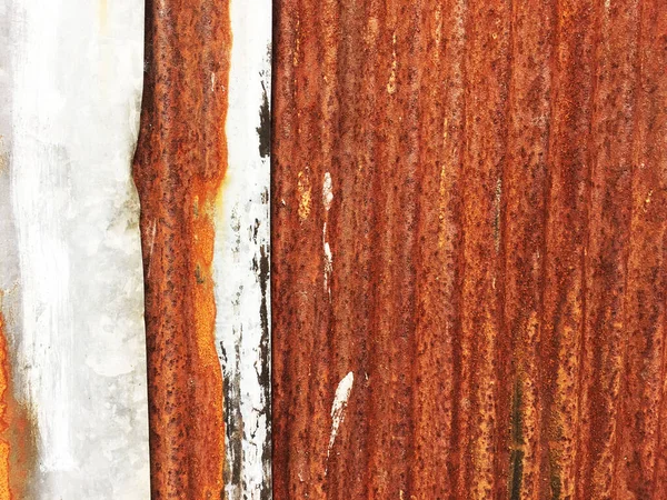 古くて錆びた亜鉛シートウォール 背景とテクスチャ — ストック写真