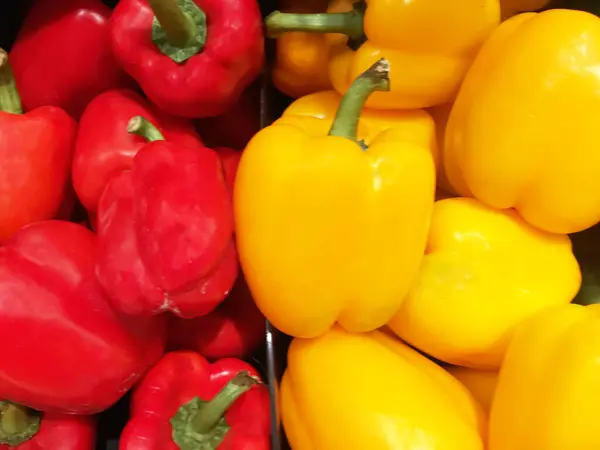 colorful bell peppers, natural background.