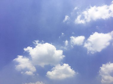 Bulutlu mavi gökyüzü soyut arka plan, küçük bulutlar ile mavi gökyüzü arka plan, 3d render .