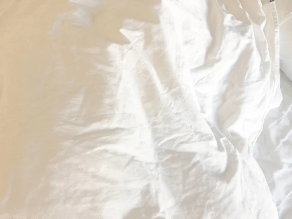 Weiche Glatte Weiße Seide Stoff Hintergrund Gewebestruktur — Stockfoto