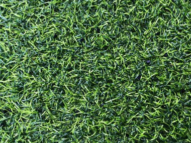 Yapay çim üstten görünüm.