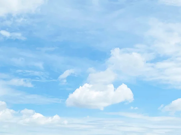 could and blue sky background.