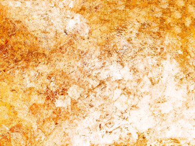 Altın yaprağın dokusu, altın arkaplan, Buda görüntüsü..