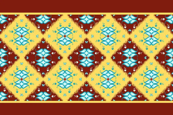 Ikat Pattern Background Vintage Vibe Striped Design Small Repeated Elements — Stockfoto
