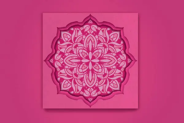 Paper cut style of floral design on color background including texture, shadow, paper art illustration, for decoration, card, poster, banner, wallpaper.