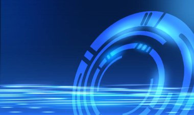 Teknoloji arka plan konsepti, soyut, gradyan çizimler, parlak çizgiler. dijital iş iletişimi sanatsal çalışması.