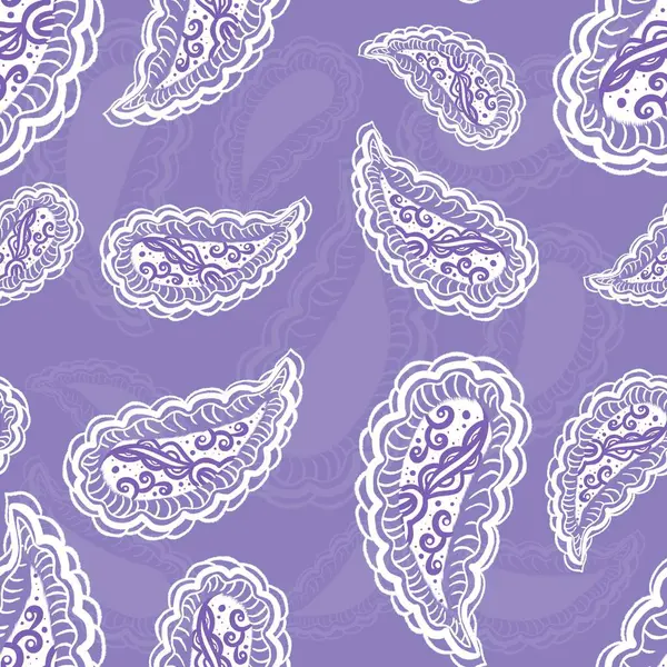 Paisley pattern on color background, hand drawn style with textured lines, design for decoration, fabric, wallpaper, home decor.
