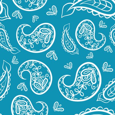 Floral pattern on color background including repeated shape. hand drawn style with textured lines, design for decoration.