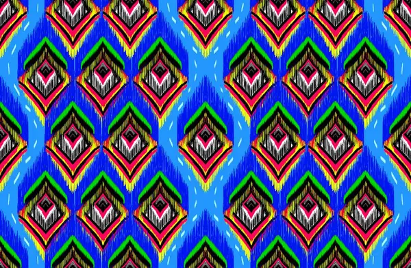 Geometric ikat colorful pattern background repeated shape, traditional, ethnic. textured line, for decoration, ornament, home decor, fabric, clothing. embroidery style.