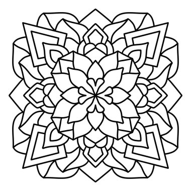 El çizimi çiçek tasarımı. Botanik, doğal tema çizimi. boyama kitabı sayfası, dekorasyon, dövme, duvar kağıdı, arkaplan, çıkartma. 