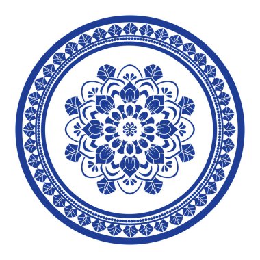 Leaves round frame. floral design. ring shape. botanical natural theme. for decoration, wallpaper, background, ceramic, fabric, tile. circular border.