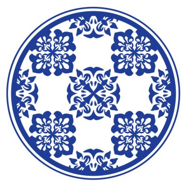 El çizimi çiçek tasarımı. yuvarlak çerçeve Botanik, doğal tema. Dekorasyon, duvar kağıdı, arka plan, ev dekorasyonu, seramik, kumaş, fayans için. çiçek biçimi.