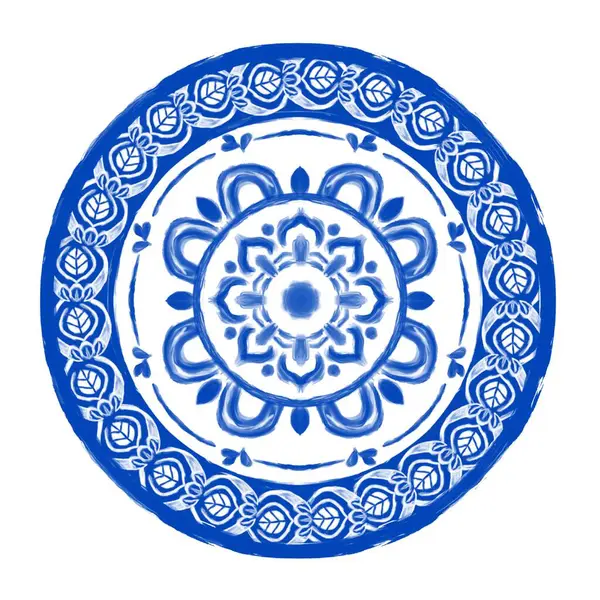 El çizimi çiçek desenli yuvarlak yaprak çerçeve desenli çizgi. Botanik, doğal tema. Dekorasyon, duvar kağıdı, arkaplan, seramik, kumaş, fayans için. çiçek biçimi.