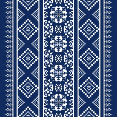 Geometric pattern decorative color background. traditional style. for decoration, home decor, curtain, fabric, clothing. embroidery style.