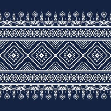 Geometric pattern including repeated shape. traditional style. for decoration. embroidery style.