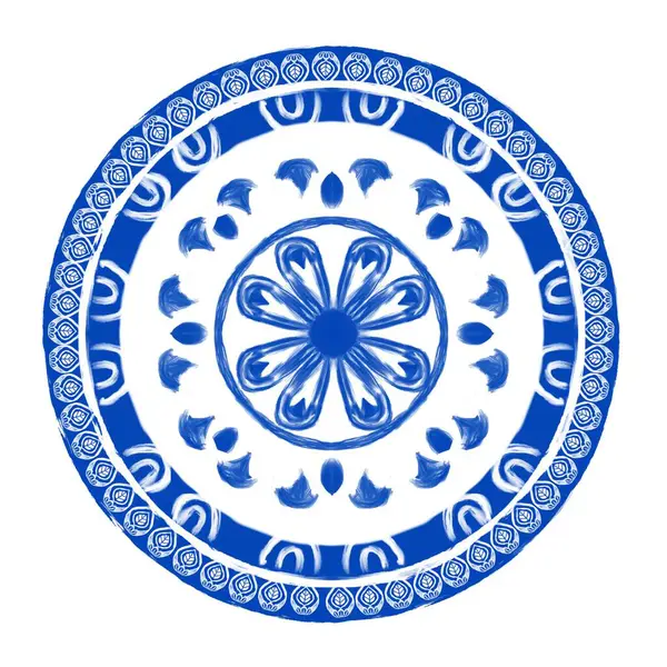El çizimi çiçek desenli yuvarlak çerçeve desenli. Botanik, doğal tema. Dekorasyon, duvar kağıdı, arka plan, ev dekorasyonu, seramik, kumaş, fayans için. çiçek biçimi.