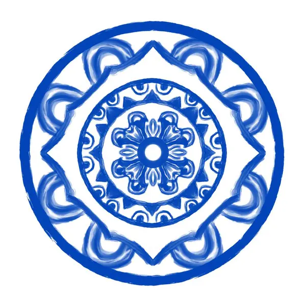 El çizimi çiçek desenli yuvarlak çerçeve desenli. Botanik, doğal tema. Dekorasyon, duvar kağıdı, arka plan, ev dekorasyonu, seramik, kumaş, fayans için. çiçek biçimi.