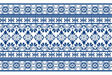 Geometrik renk çiçek desenli arka plan. Nakış stili. Tekrarlanan şekil ve sınır. Botanik ve doğal stil. çiçek tasarımı.