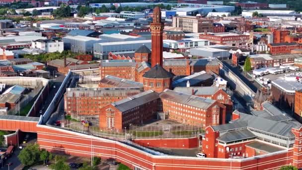 Вид Воздуха Тюрьму Манчестере Великобритания — стоковое видео