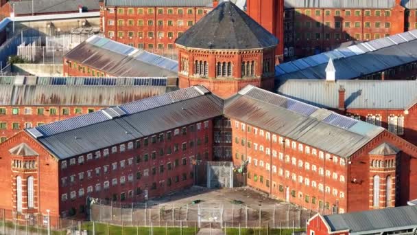 Вид Воздуха Тюрьму Манчестере Великобритания — стоковое видео