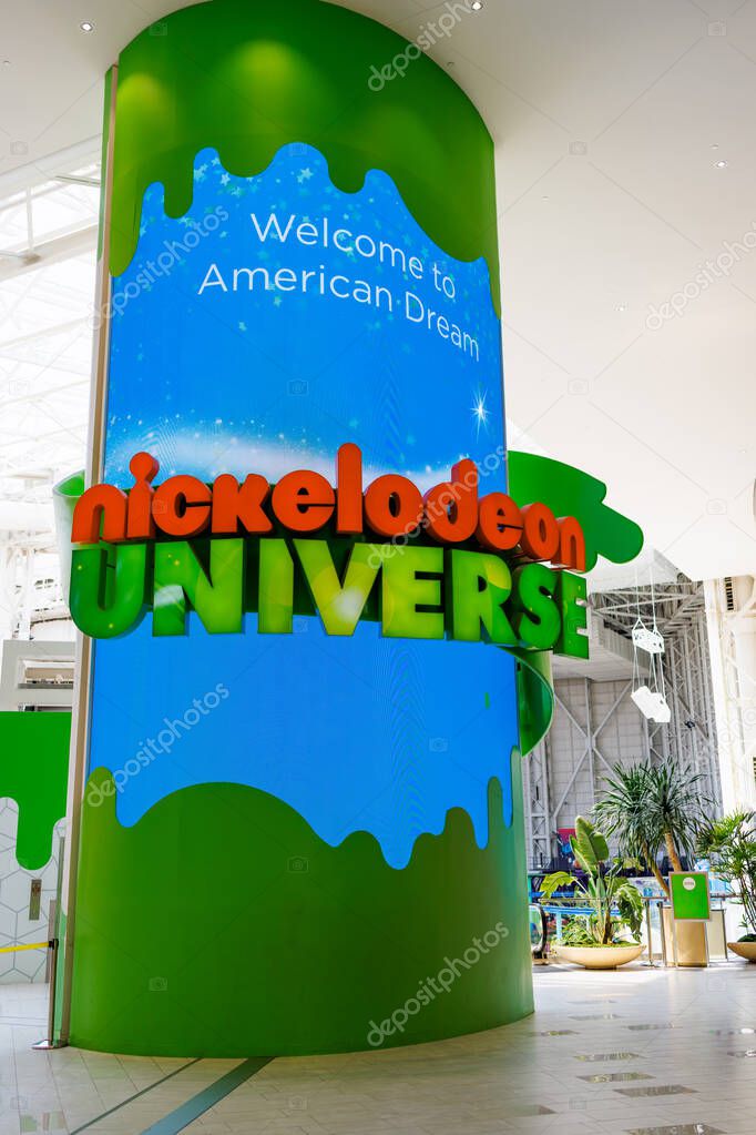 Nickelodeon Universe American Dream Mall Entrance Sign American Dream Mall