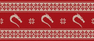 Ejderhalarla örülmüş desen. Kırmızı ve beyaz renkli süsler. Kusursuz sınır. 2024 yılının arka planı olarak kullanılabilir. Ejderha Yılı. Vektör illüstrasyonu.